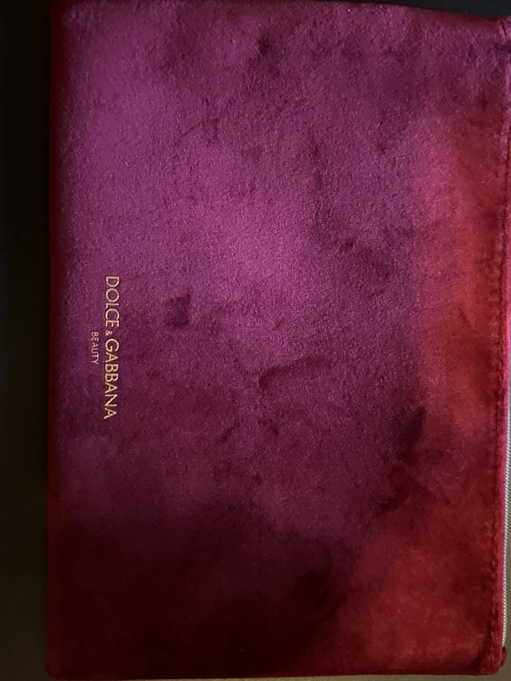 Dolce & Gabbana Velvet Pouch - Burgundy